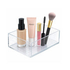 Azar Medium Stackable Plastic Storage Bin - 2.5" x 6.5" x 4.25" - Clear - 4 Pack-4