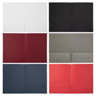 JAM Paper Two Pocket Linen Folders - Assorted Colours - 6 Pack-Size: 9 x 12 inches | Easily fits 8.5" x 11" documents