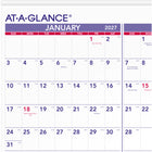 AT-A-GLANCE 2027 Yearly Wall Calendar - 36" H x 24" W - English-12 months: January - December on one page quarterly