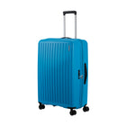 American Tourister 27" Rejoy Check-in Luggage - Large - 360-Degree Spinner - Azure Blue-Retracting top and side carry-handles stay close to the case to protect against damage