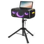 Ikarao Adjustable Universal Speaker Stand - 4.1 to 6.6 ft-Tripod Leg Design: Center brace connects tripod legs for increased stability. The tripod speaker stands collapse easily to fit inside the bag for easy transportation