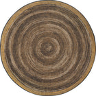 Joy Carpets Feeling Natural Area Rug - 7'7" Round - Walnut-Manufactured with premium WearOn Nylon for lasting beauty and durability in high-traffic areas