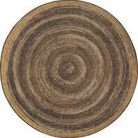Joy Carpets Feeling Natural Area Rug - 7'7" Round - Walnut-Manufactured with premium WearOn Nylon for lasting beauty and durability in high-traffic areas