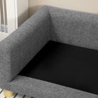 PawHut Modern Pet Sofa Bed with Removable Seat Cushion - Dark Grey-Suitable for large and medium dogs less than 21.7" (55 cm) in length and under 55 lbs (25 kg) in weight