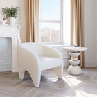 Zuo Lopta Accent Chair - White-Chair Weight Capacity: Supports up to 250 lb