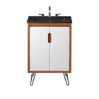 Modway Energize 24" Bathroom Vanity - Cherry/White/Black-Assembly Required