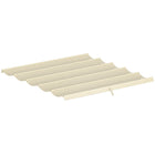 Outsunny 8.2' L x 8.4' W Retractable Pergola Canopy Replacement for 10' L x 10' W Frame (Cover Top) - Cream White-ONLY fits Outsunny 9.8' x 9.8' (3 x 3 m) Pergola (SKU: 84C-054BK, 84C-054BN)