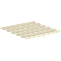 Outsunny 8.2' L x 8.4' W Retractable Pergola Canopy Replacement for 10' L x 10' W Frame (Cover Top) - Cream White-ONLY fits Outsunny 9.8' x 9.8' (3 x 3 m) Pergola (SKU: 84C-054BK, 84C-054BN)
