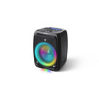 Philips TAX3000 Bluetooth Party Speaker-120 W Max (60 W RMS) and Bass+. Love a good bassline? With its 8” woofer, and our exclusive Bass+ technology, the bass on this party speaker will sound deep, rich, and full—even if you’re listening at lower volumes while chilling out at the end of the night. You get 120 W max (60 W RMS) of bold sound, and two 2” tweeters mean vocals don’t just sing, they soar.