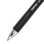 Staples Sonix Gel Pens Retractable - 0.7mm - Black - 12 Pack-Vibrant gel ink jumps off the page