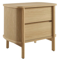 Modway Cadence 2-Drawer Nightstand - Oak-2-Drawer Nightstand