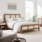 Modway Capri Wood Grain Queen Platform Bed - Walnut-LVL Wood Slat Support