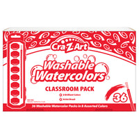 Cra-Z-Art Washable Watercolors Classroom Pack - 8 Colors - 36 Pack-Perfect for people who enjoy the painting and artwork as well