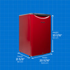 Danby 4.4 cu. ft. Contemporary Classic Compact Fridge - Black/Metallic Red-6