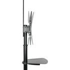 Fellowes Mobile TV Stand - Black-Portrait and landscape screen option with 20° tilt to reduce glare