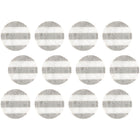 Maxwell & Williams Coaster Collective Round Beige/White Marble Coaster - 12 Pack-Made of Heat Resistant Ceramic