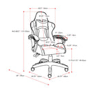 CorLiving Ravagers Gaming Chair - Black/Red-9