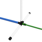 PawHut Dog Agility Equipment 2-Piece Set with Weave Poles - White-Whistle aids in effective, distant command training 