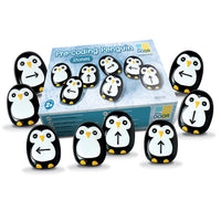 Yellow Door Pre-Coding Penguin Stones 18-Piece Set-Promotes problem solving, pattern-making and logical thinking skills