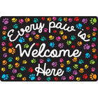 Ashley Productions Smart Poly Computer Mouse Pad - Every Paw is Welcome Here - 6 Pack-Say hello to a boost of motivation every time you click and scroll.