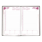 Brownline 2027 Daily Planner with Perfect Binding and Rigid Lizard-Like Cover - 8" x 5" - Black-Perfect bindind with hard lizard-like cover