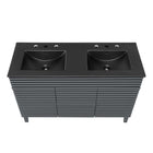 Modway Render 48" Double Sink Bathroom Vanity - Grey/Black-Fixtures Not Included