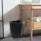Modern Homes 7L Round Bath Bin - Grey-Colour: Grey