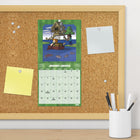 DateWorks 2026 16-Month Mini Wall Calendar - 7" x 7" - Minecraft - Bilingual-Features monthly pages for January to December 2026, as well as the last 4 months of 2025