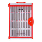 Victor Classroom Cell Phone Locker - 18.5" x 12.8" x 8.61" - Silver/Red-Made of high quality aluminum alloy, it is sturdy and durable, pressure and drop resistant 