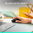 Logitech M280 Wireless Mouse - 3 Buttons - Black-Versatile: The wireless computer mouse M280 is compatible with Windows, Mac, ChromeOS, and Linux