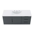 Modway Vitality 48" Single Sink Bathroom Vanity - Grey/White-Soft-Close Doors