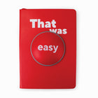 Staples That was Easy Notebook - 5.7" W x 8.26" H - Lined - 80 Sheets-80 lined sheets, 160 pages