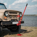 HOMCOM 6600 lb Farm Jack-Max. lifting height of 41.3" (105 cm) facilitates under-vehicle access