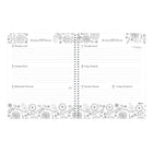 Blueline 2027 DoodlePlan Colouring Weekly/Monthly Planner with Twin-Wire Binding - 11" x 8-1/2" - Botanica Design - Bilingual-Weekly planner with a monthly planner
before each month