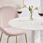 Modway Lippa 28" Round Wood Bar Table - White-Seats 2