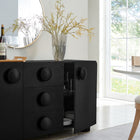 Modway Sonnet 57" Sideboard Storage Cabinet - Black-Adjustable Shelves