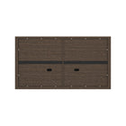 Manhattan Comfort Rivington 60" Modern 4-Door Sideboard - Walnut-30 Day Limited Manufacturer's Warranty