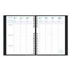 Blueline 2027 Timanager CoilPro 13-Month 7-Day Weekly/Monthly Planner - 11" x 8-1/2" - Black-Twin-wire binding with black hard lizard cover