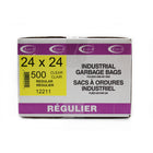 Eco II Industrial Regular Garbage Bags - 24" W x 24" H - Clear - 500 Pack-24" x 24"