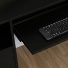 HOMCOM 57.1" Computer Desk with Drawers - Black-Assembly Required
