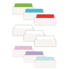 Avery Ultra Writable Filing Tabs - 3" x 1½" Repositionable Two Sided - Pastel Colour - 24 Pack-UltraTabs for the Office - Bookmark and separate important documents in reports, financial reviews, presentations, manuals, handbooks, financial records, correspondence, budget binders and other pertinent information