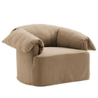 Modway Lark Slipcovered Fabric Oversized Armchair - Almond-Slipcovered Armchair