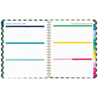 AT-A-GLANCE 2027 Emily Ley Simplified Large Weekly/ Monthly Planner - 11-1/4" x 9" - Gingham - Bilingual-One week per two page spread has ruled planning space and a section to check off completed tasks