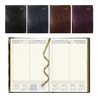 Brownline 2027 Executive Appointment Book Daily Planner with Sewn Binding - 10-3/4" x 7-3/4" - Assorted Colours - Trilingual-12-Month: January 2027 to December 2027