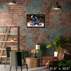 Roberto Luongo Canucks Glove Save - Framed Canvas - 31" x 22"-Officially licensed by the NHL and NHLPA