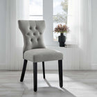 Modway Silhouette Dining Side Chair - Light Grey-Dense Foam Padding for Comfort