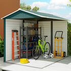 Outsunny 9' x 6' Garden Shed-Garden storage shed has ventilation windows and clear window
