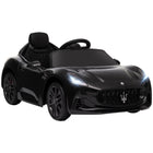 Qaba 12V Maserati Gran Turismo Licensed Electric Car for Kids - Black-Maserati Gran Turismo Folgore design for stylish, realistic play 