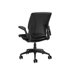 Humanscale Diffrient World Task Chair - Black-Form Sensing Mesh Technology - the backrest perfectly conforms to the sitter's entire back as if custom made for them.