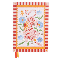 Gry Mattr A5 Notebook - 5-7/10" x 8-1/4" - Lined - 80 Sheets - Tiger Print-160 lined pages